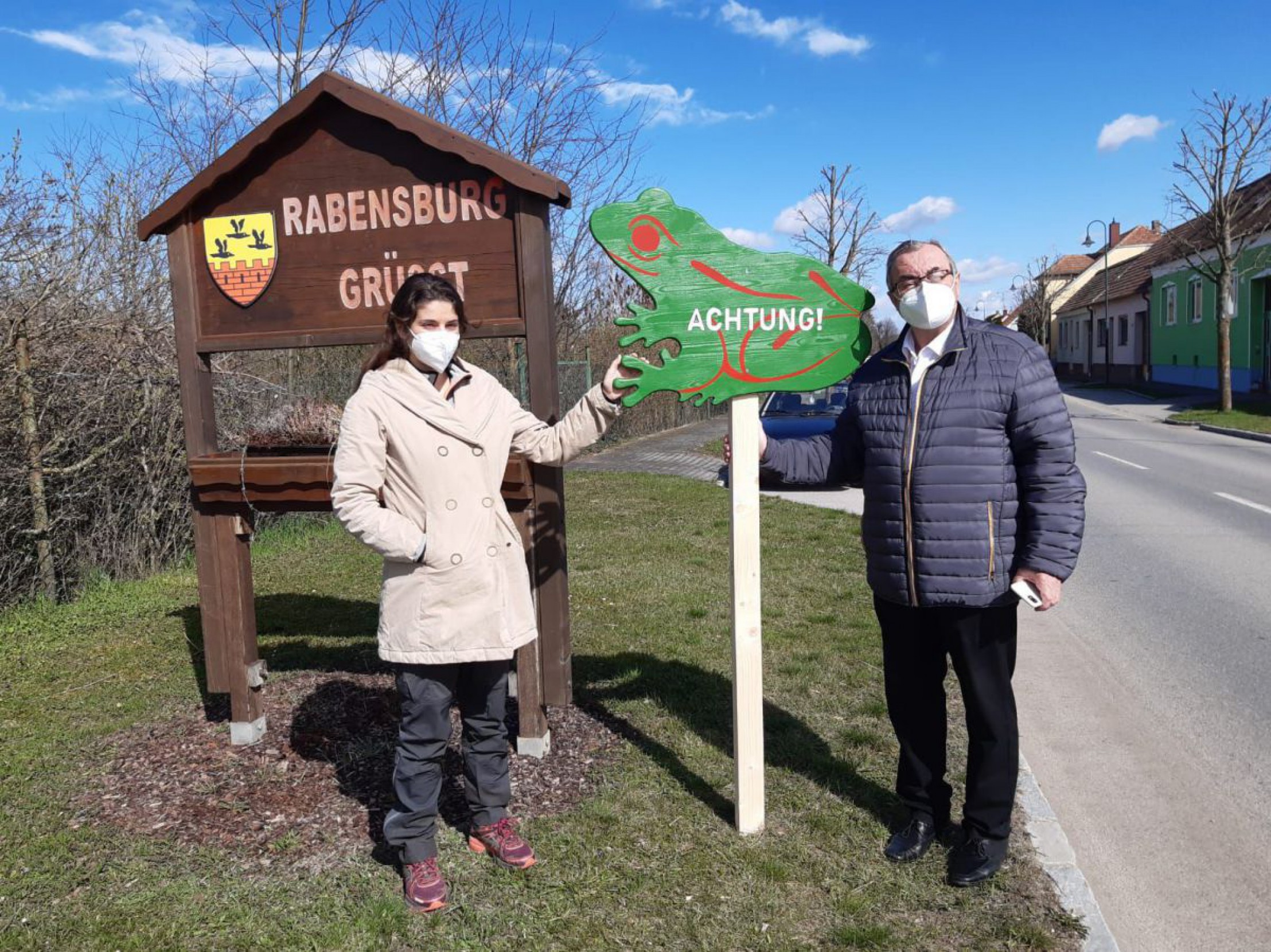 Amphibientafeln in Rabensburg