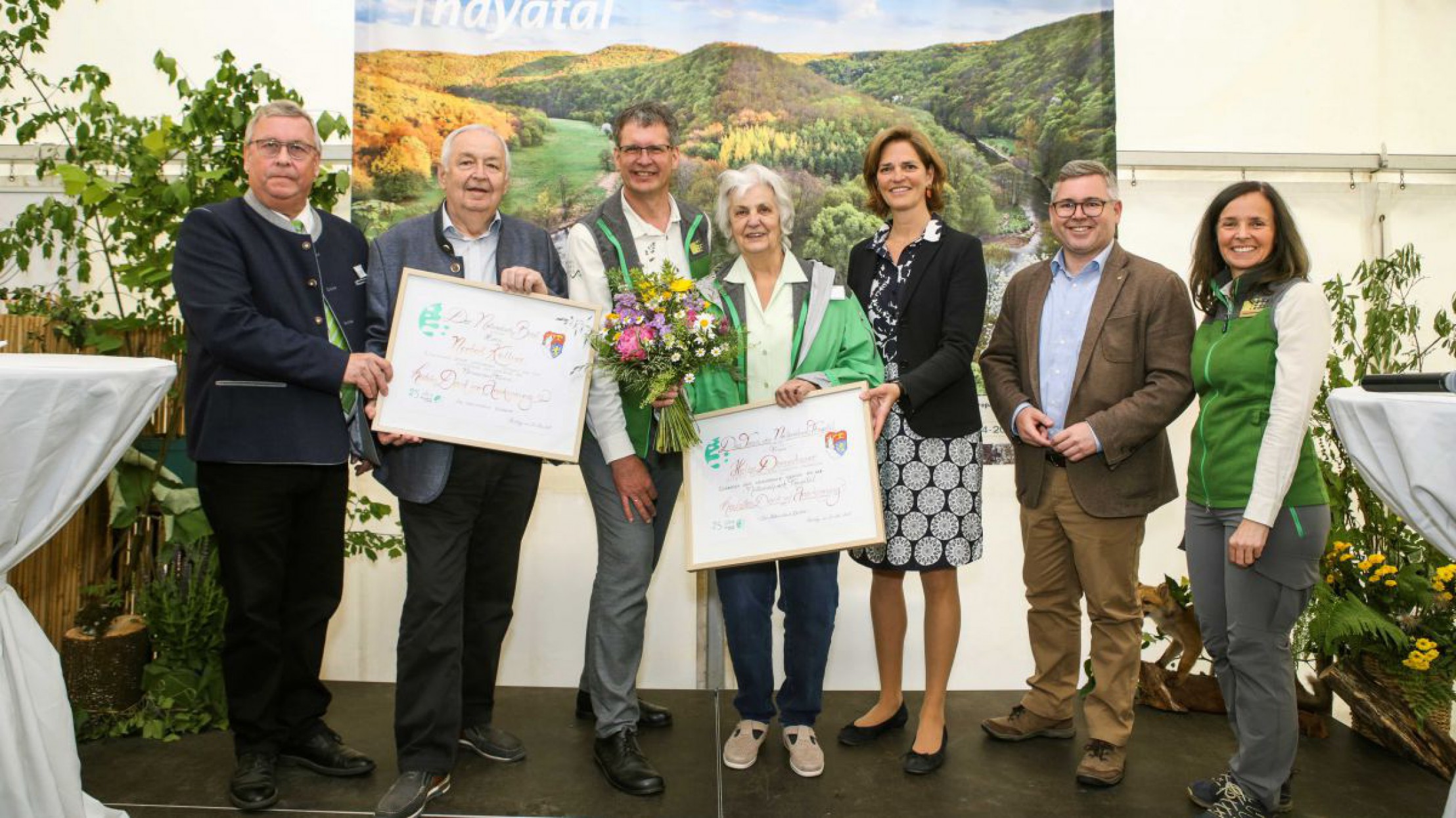 Ehrung der Ehreng&auml;ste Norbert Kellner und Helga Donnerbauer