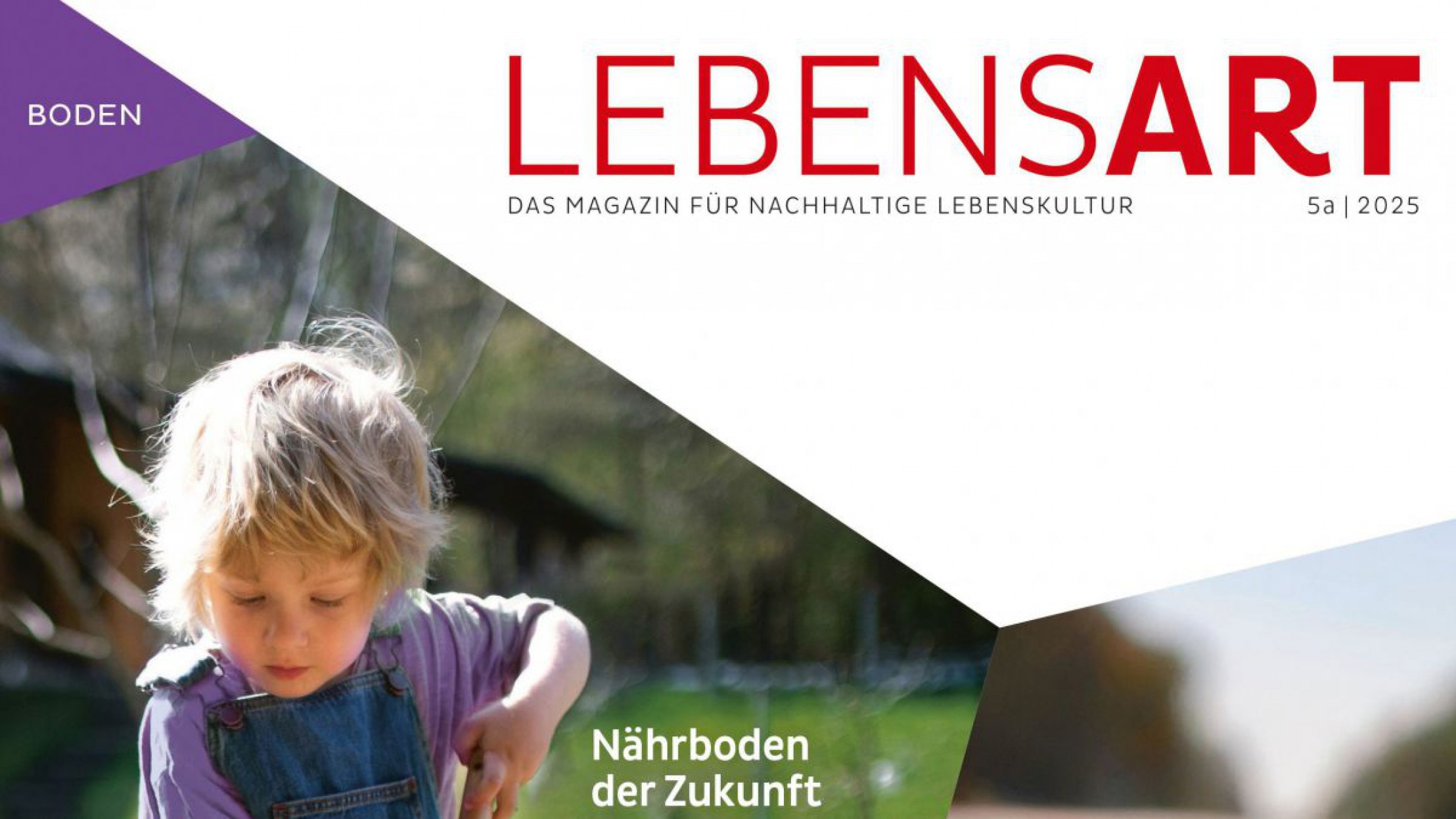 Cover-Ausschnitt der aktuellen Sonderausgabe der LEBENSART zum Thema Boden