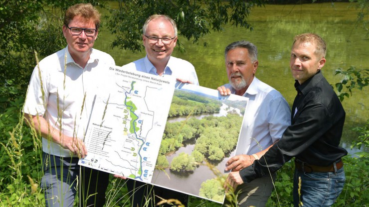 Vorstellung der Renaturierungsmassnahmen an der March