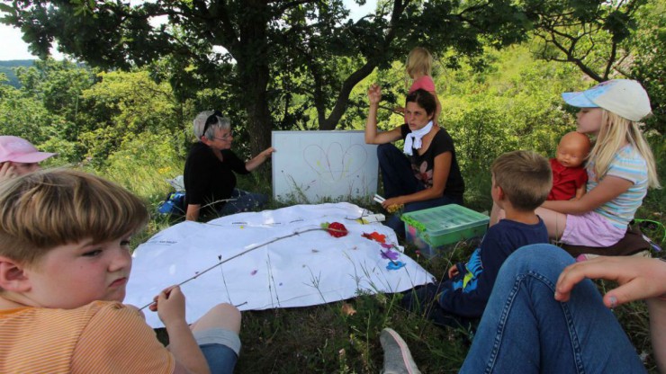 Exkursion von Sch&uuml;lern der Volksschule Falkenstein